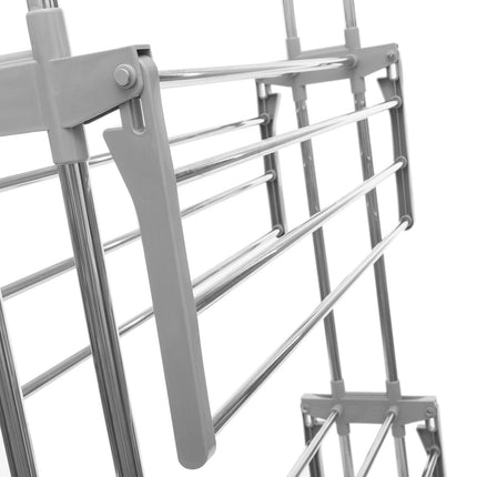 Klappbarer Wäscheständer mit Rädern InnovaGoods 24 Stangen