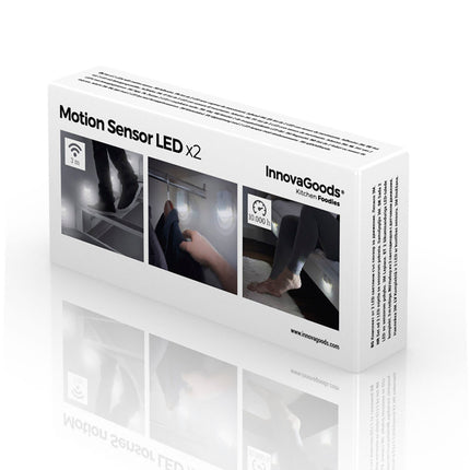 LED-Lampe mit Bewegungssensor InnovaGoods 2 Stück