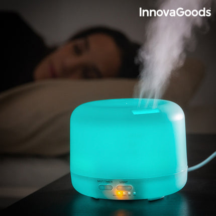 InnovaGoods mehrfarbiger LED Luftbefeuchter mit Duftzerstäuber