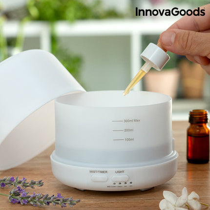 InnovaGoods mehrfarbiger LED Luftbefeuchter mit Duftzerstäuber