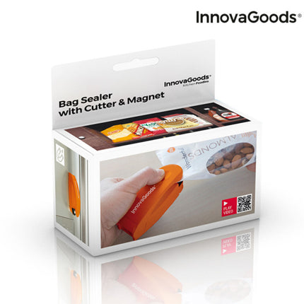InnovaGoods Beutelverschließer mit Schneider und Magnet