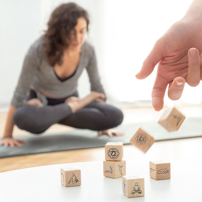 Yoga Würfelspiel Anandice InnovaGoods 7 Stücke