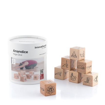 Yoga Würfelspiel Anandice InnovaGoods 7 Stücke