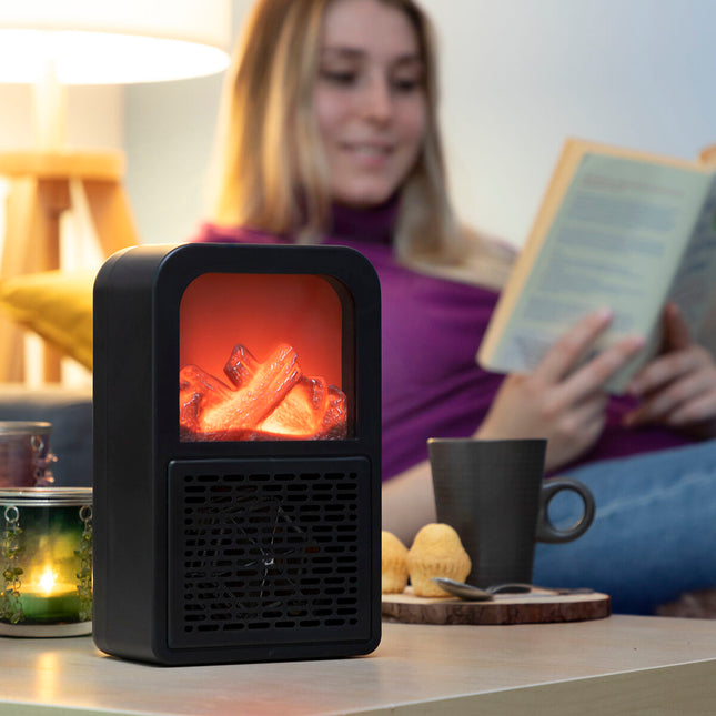 Tischheizgerät mit 3D-Flammeneffekt Flehatt InnovaGoods