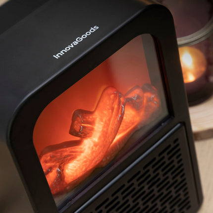 Tischheizgerät mit 3D-Flammeneffekt Flehatt InnovaGoods