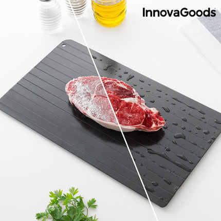 Schnelle Auftauplatte für Nahrungsmittel Qheat InnovaGoods IG117247 Schwarz Antihaftversiegelung (Restauriert A)