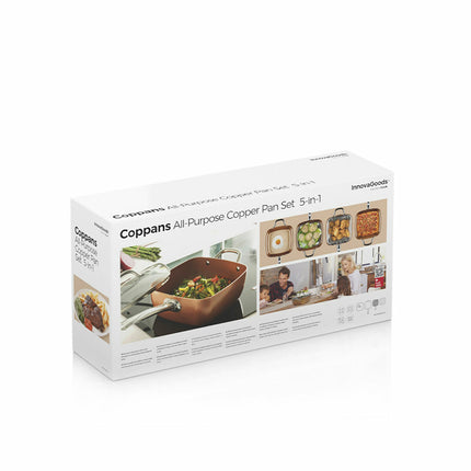 Copper 5 in 1 Multifunktionspfannenset Coppans InnovaGoods (Restauriert A)