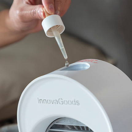 Mini-Ultraschall-Luftbefeuchter mit LEDs Koolizer InnovaGoods humidificador mini 200 ml Weiß ABS (USB-Kabel) (Restauriert A)
