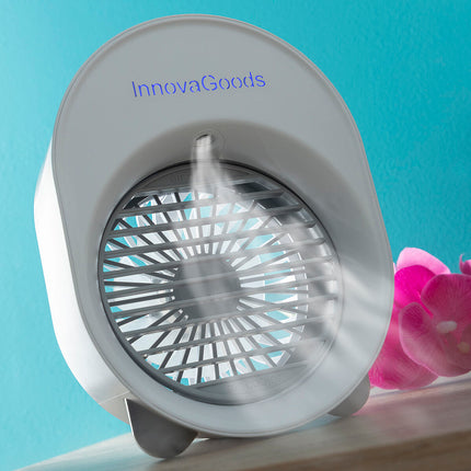 Mini-Ultraschall-Luftbefeuchter mit LEDs Koolizer InnovaGoods humidificador mini 200 ml Weiß ABS (USB-Kabel) (Restauriert A)