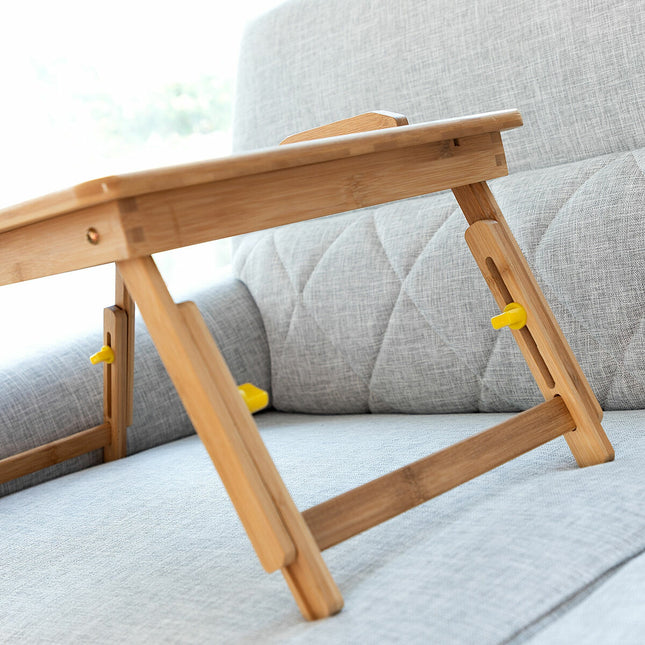 Beistelltisch aus Bambus, klappbar Lapwood InnovaGoods IG815646 Holz (Restauriert A)