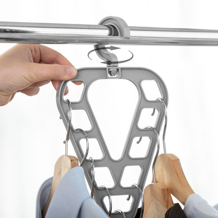 Kleiderbügel-Organizer-Set Orzer InnovaGoods 2 Stück Grau (Restauriert A)