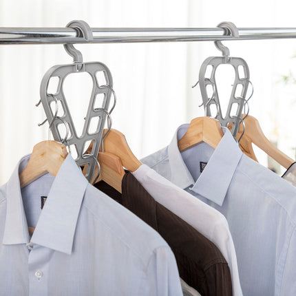 Kleiderbügel-Organizer-Set Orzer InnovaGoods 2 Stück Grau (Restauriert A)