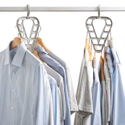 Kleiderbügel-Organizer-Set Orzer InnovaGoods 2 Stück Grau (Restauriert A)