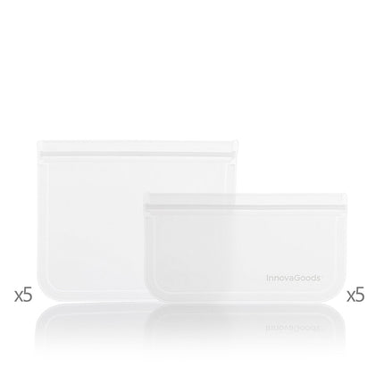 Wiederverwendbare Säcke für Lebensmittel Freco InnovaGoods IG816049 Kunststoff 10 Stücke (Restauriert A)