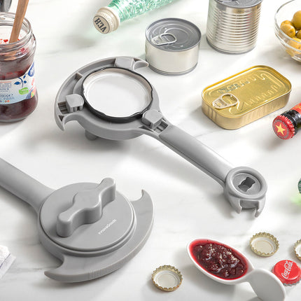 Verstellbarer Multifunktions-Flaschenöffner für Gläser, Dosen und Flaschen Tapof InnovaGoods Grau Polycarbonat (Restauriert A+)