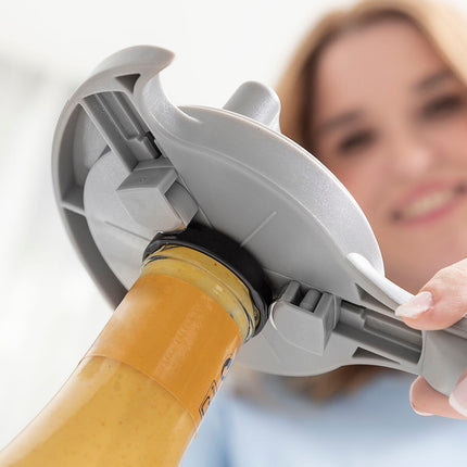 Verstellbarer Multifunktions-Flaschenöffner für Gläser, Dosen und Flaschen Tapof InnovaGoods Grau Polycarbonat (Restauriert A+)