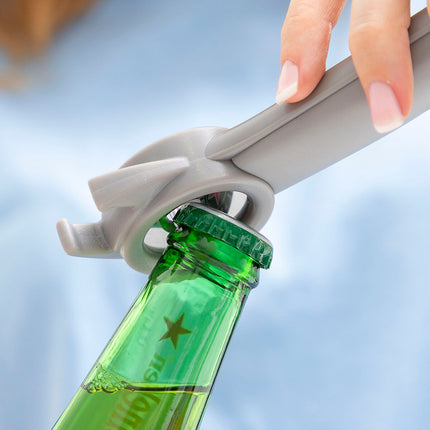 Verstellbarer Multifunktions-Flaschenöffner für Gläser, Dosen und Flaschen Tapof InnovaGoods Grau Polycarbonat (Restauriert A+)