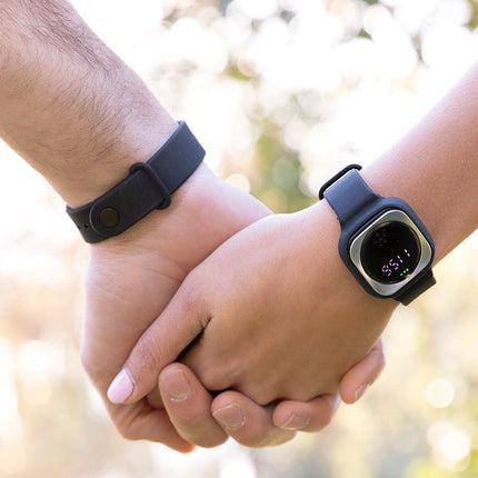 Ultraschall-Mückenschutzuhr Wristquitto InnovaGoods Schwarz Silikon (Restauriert A+)