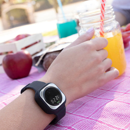 Ultraschall-Mückenschutzuhr Wristquitto InnovaGoods Schwarz Silikon (Restauriert A+)