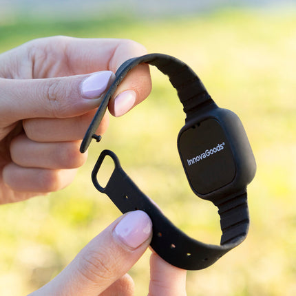 Ultraschall-Mückenschutzuhr Wristquitto InnovaGoods Schwarz Silikon (Restauriert A+)