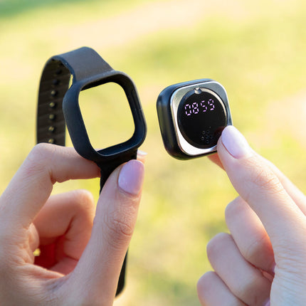 Ultraschall-Mückenschutzuhr Wristquitto InnovaGoods Schwarz Silikon (Restauriert A+)