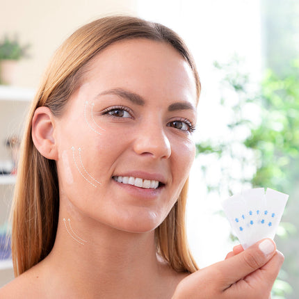 Unsichtbare selbstklebende Facelift-Patches Liftrik InnovaGoods 40 Stück (Restauriert A+)